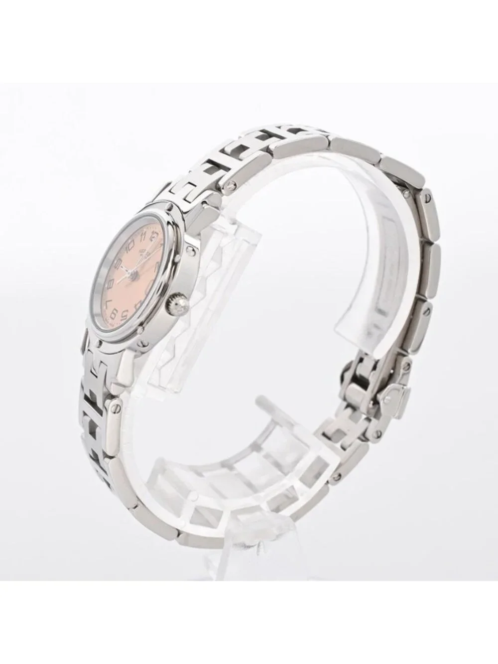 Hermes Watch Clipper Pink